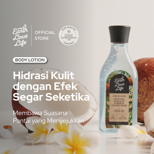 EARTH LOVE LIFE South Bali Frangipani & Tropical Coconut Water Body Lotion 250 ml BODY SERUM | LOTION WANGI | LOTION MELEMBABKAN | LOTION KULIT SENSITIF | LOTION MENCERAHKAN | SPF | ALERGI | LOTION CERAH | LOTION PREMIUM