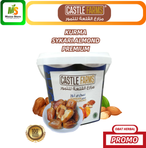 Kurma Sukari Almond Ember Qastle Farm Premium Terbukti Manis Empuk Original