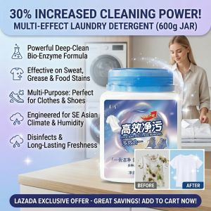Multi-Effect Laundry Detergent Powder 2 In 1 Concentrated Clothes Cleaner Stain Remover Powder Bleach Powder Deep Cleaning Laundry Care Odor Care Washing Powder