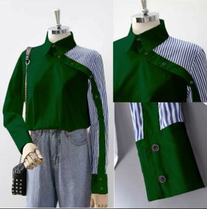 FEMMESHOPA - KEMEJA WANITA / KEMEJA TERBARU / KEMEJA MURAH - PRM KEMEJA Hena Top