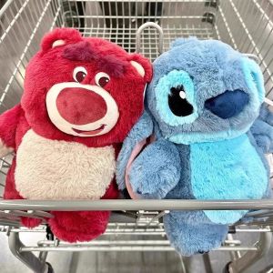 Stitch Angel Plush Hand Warm Bottle Hot Water Bottles Kawaii Soft Winter Portable Warm Hand Bag Anime Toys Christmas Gift