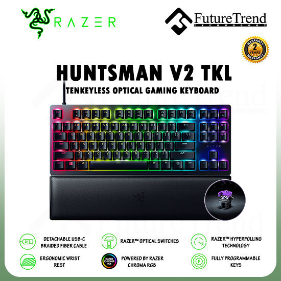 Razer Huntsman V2 Tenkeyless - Clicky Optical Switch (PURPLE ...