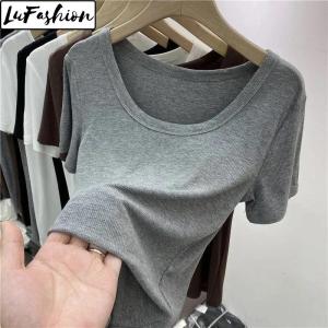 LuFashion Tops for Women Summer Short Sleeve Casual Tops