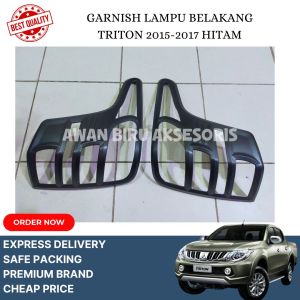 GARNISH LAMPU DEPAN BELAKANG TRITON 2015-2017 HITAM