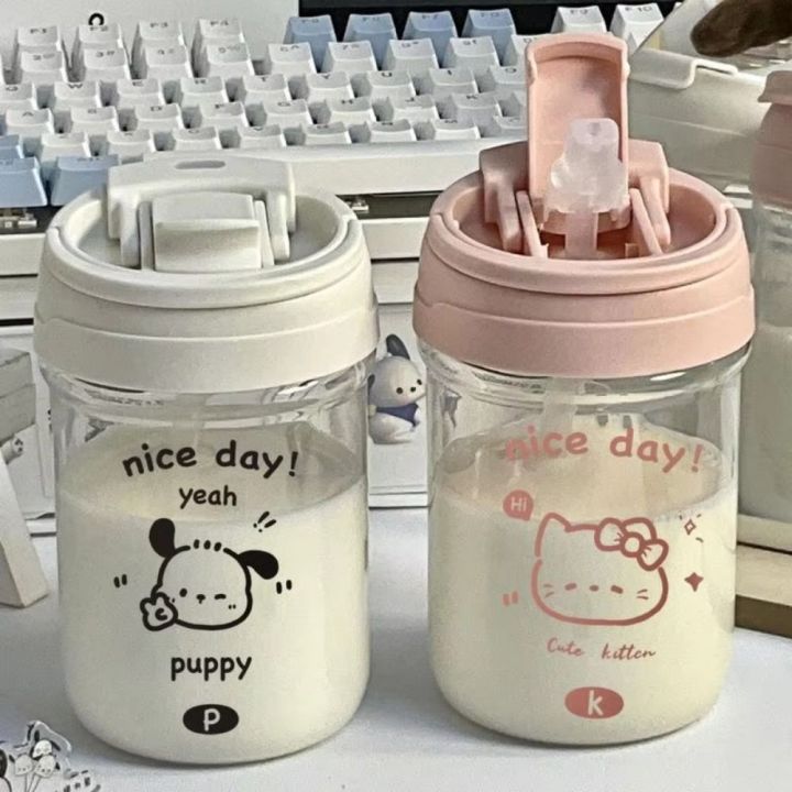 lập trình python cơ bản - machine learning -... GONGL Có Nắp ống hút Cốc nhựa đựng sữa Mèo Con 400ml Chai nước có ống ...