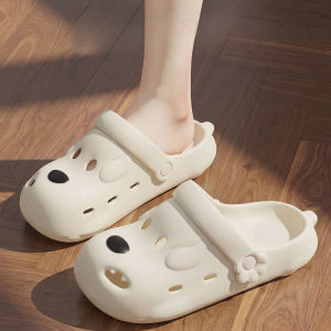 Summer Womens Cute Puppy Clogs New Indoor Non-slip Bathroom Thick Sole Slippers Outdoor Beach Kawaii Daily Wear Slides H260729
