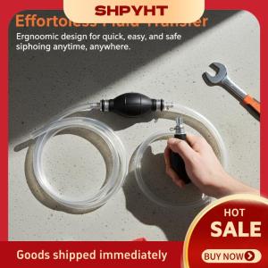 SHPYHT✨ Manual Gas Oil Pump with 2 Meter Hose Handy Hand Straw Pump for Easy Fuel Transfer Cars Motorcycles