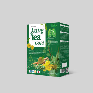 Golden Detox-Hydration Blend: Sugar-Free Herbal Tea Bags for Lung Health - 20ct