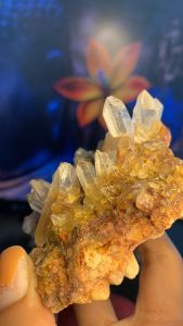 Đá thạch anh flowers ổ vàng Citrine tự nhiên thiên nhiên lấp lánh tinh thể phong thủy vũ trụ năng lượng cao mã số 286