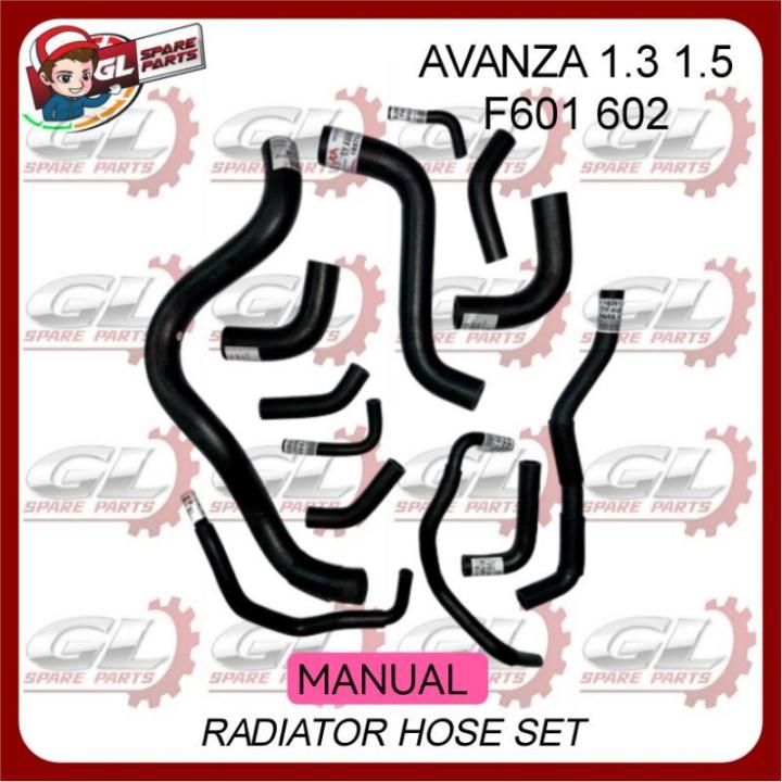 TOYOTA AVANZA 1.3 1.5 F601 F602 RADIATOR HOSE SET (13PCS) | Lazada