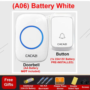 (SG WARRANTY) New Remote Digital Wireless Doorbell / 300M Remote Smart Door Bell / Battery or Plug operated