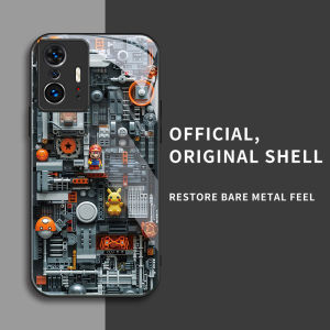 สำหรับ Xiaomi 11T Pro และ Xiaomi 11T Pro 5G เคสศัพท์ป้องกันการตกที่มีบล็อกสร้างสรรค์และบุคลิกภาพทันสมัย