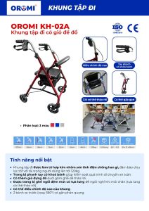 Khung Tập Đi Có Ghế Ngồi LUCASS W14 - Xe Tập Đi Có Tay Phanh Có Giỏ