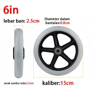 6 inch/7 inch/8 inchRoda Bagian Depan Kursi Roda / Roda Kursi Roda / Roda Kursi Lumpuh