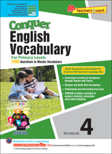 Conquer English Vocabulary Workbook 1-6 | Skill-Based | Primary School English Assessment Books - SAP