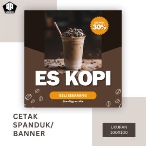 Cetak Banner Cetak Spanduk ICE KOPI BISA REQUEST