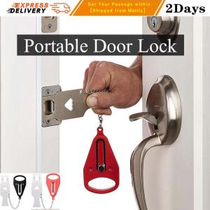 【Anti - theft】Portable Hotel Door Lock Locks Self-Defense Door Stop Travel Travel Accommodation Door Stopper Door Lock Portable Door Lock