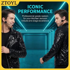 ZTOYL Vui vẻ giả Microphone Tai nghe Prop cho Rockstar trang phục bên cung cấp trọng lượng nhẹ Phụ kiện cho các sự kiện âm nhạc