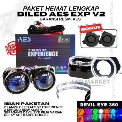 COMBO PAKET HEMAT BILED AES TURBO SE EXPERIENCE 60 WATT ORIGINAL BILED Gen 3 AES PAKETAN SHROUD 25 INCHI BILED PROJECTOR WST PAKETAN SHROUD BMW MOTOR Aes Turbo se Non laser Lampu biled aes turbo SE Lampu aes lampu biled aes
