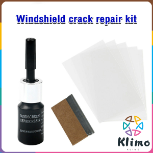 KLIMO Windshield crack repair kit glass repair kit cracked windshield repair kitglass crack repair liquid