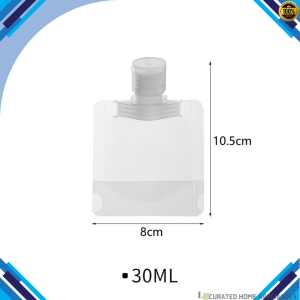 Botol Refill Plastik Tempat Sabun Shampoo | 5 PCS | Travel Pouch Organizer