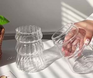 Cốc Thuỷ Tinh 500ml Dáng Cây Thông Giáng Sinh Xinh Xắn Chịu Nhiệt Cao Uống Matcha Decor Trang Trí - Chihirostore.decor