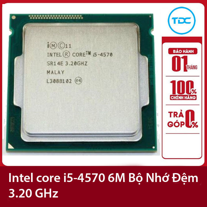 Bộ vi xử lý Intel CPU Core i5-4570 ,84w lõi luồng, 6MB Cache  Socket Intel LGA 1150