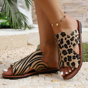 [Free Shipping] Plus-Size Summer New Style Slip-On Flat Fashion WomenS Sandals In Stock Slpers