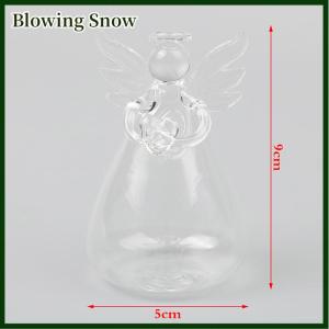 Blowing 1Pc Angel Shaped Transparent Flower Vase Hanging Plant Vase Garden Decor