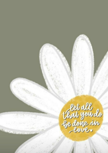 Bible Verse Flowers Encouragement Card | Christian Bible Comfort Empathy Motivation Card | FREE Envelope FREE Bubble Mailer