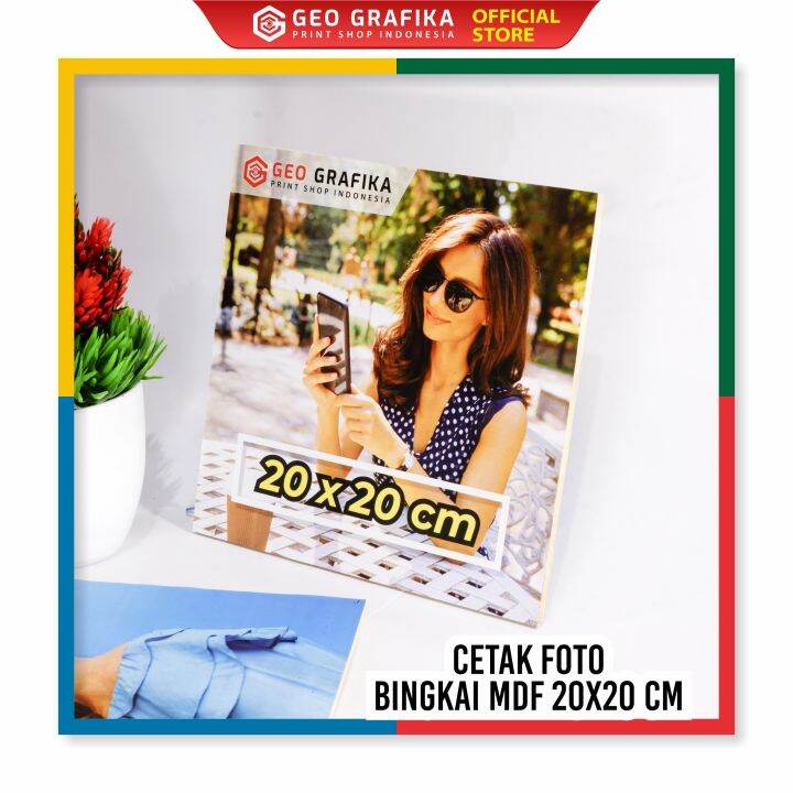 Geo Grafika Cetak Foto Bingkai Mdf X Cm Custom Lazada Indonesia