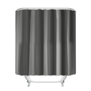 Bathroom Waterproof Shower Curtain Anti mold 180CM X180cm With Hook Home Shower Curtain Plain Color Premium Shower Curtain Polyester Fabric