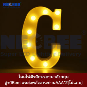 โคมไฟดิจิทัล LED Light Up Letter ตัวอักษรภาษาอังกฤษ 3D ไฟประดับ สําหรับตกแต่งบ้าน งานแต่งงาน วันเกิด ปีใหม่คริสต์มาส ปาร์ตี้ DIY