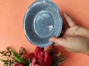 Dĩa tròn hoa nhựa melamine vân đá xanh đựng thức ăn nhiều size