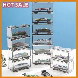 🔥🔥🔥dingdaocunz Car Toys Hot Wheels Transparent Dustproof Carro Model Collection Display Combinable Acrylic Storage Box For Boys Gift