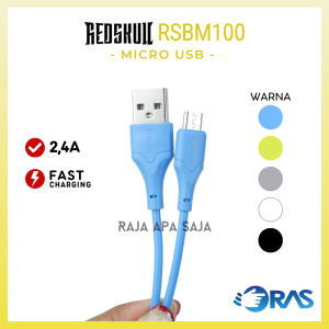 Kabel Data Robot Micro USB RBM100 - Kabel Charger Kabel Casan Data Cable Fast Charging Fast Charger Quick Charge1M Kabel Data MIcro USB RBM100