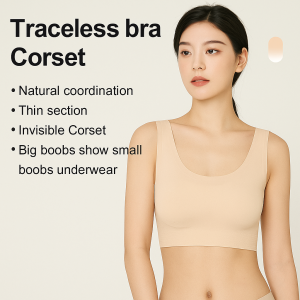 Womens large breasts show small no trace antibump underwear