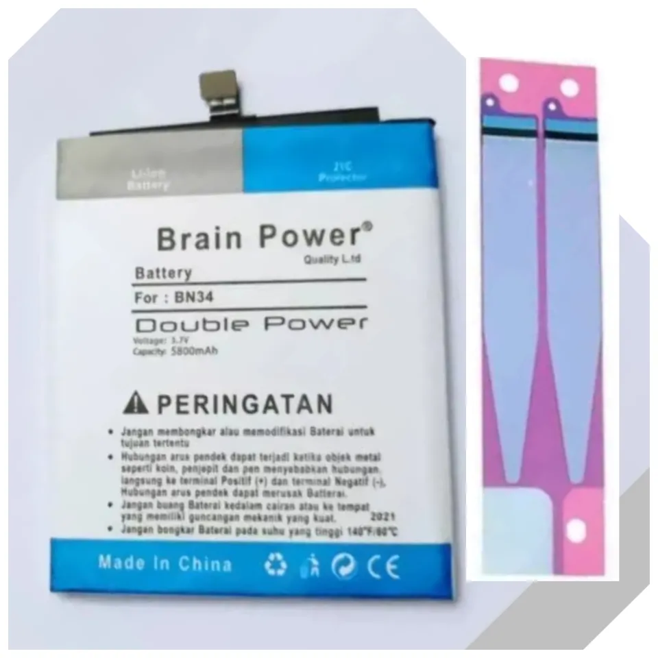 Baterai Battery Batrai Batre Hp Xiaomi Redmi 5A BN34 Original