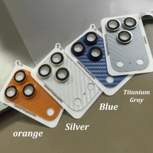 Carbon Fiber Camera Lens Glass For iPhone 17 Pro Max/17 Pro Metal Lens Protector Full Cover Camera Lens Protective Film For iPhone 17 Pro Max Back Lens Cap