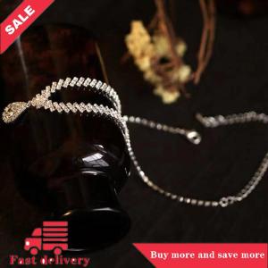 [COD] 1Set Bridal Necklace Earrings Water Drop-shaped Rhinestone Jewelry Style Sparkling Jewelry Set For Wedding Party Gift