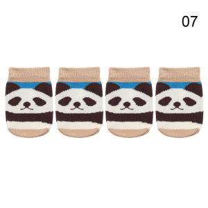FLORI 4Pcs 14 Styles Furniture Home Decor Non-Slip Knitting Sock Table Foot Socks Chair Leg Covers Floor Protectors