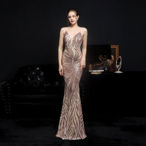 Evening dress womens new banquet Sequin fishtail prom party dress long gown formal birthday dress wedding dress