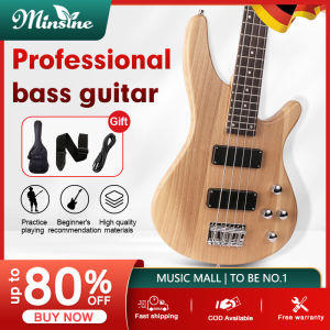 Minsine Jazz Bass Guitar G-B1-4-String Electric Guitar bass with FREE Gigbag Strap Cablebass guitar with amplifierelectric bass guitar full set on sale