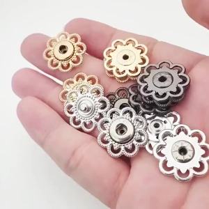 4 Sets Invisible Metal Hidden Button Suitable for Coat Trench Coat