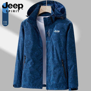 Jeep Spirit Outdoor Mountaineering Waterproof Travel Jacket Camouflage Couples Hooded Jacket