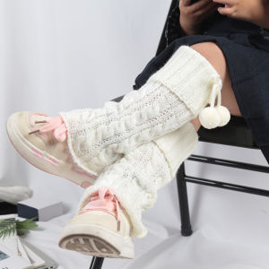 2026 New Children Girl Leg Warmers Lolitas Style Twist Knitted Socks Kids Warm Foot Cover Spring Autumn Cute Heap Heap Socks
