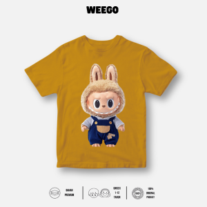 My In Kaos Distro Anak Laki Laki Perempuan 1-11 Tahun Motif Kalakter Labubu Toffee K168