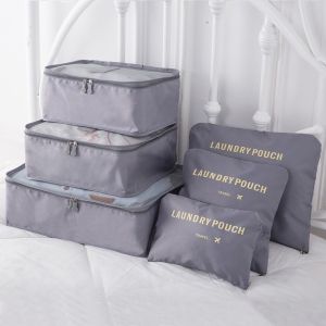 6pcs Travel Organizer Storage Bags Portable Travel Suitcases Organizer Travel  Luggage Organizer Clothes Shoes Bag