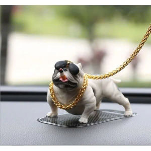 Chó PITBULL Để Taplo Xe Ô Tô Bàn Làm Việc - Phụ Kiện Trang Trí Taplo Xe Hơi Chó Bull Cool Ngầu