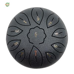 11 Tune Percussion Musical Instrument Hand Pan Tank 6 inch Steel Tongue Drum [Winnereco World]